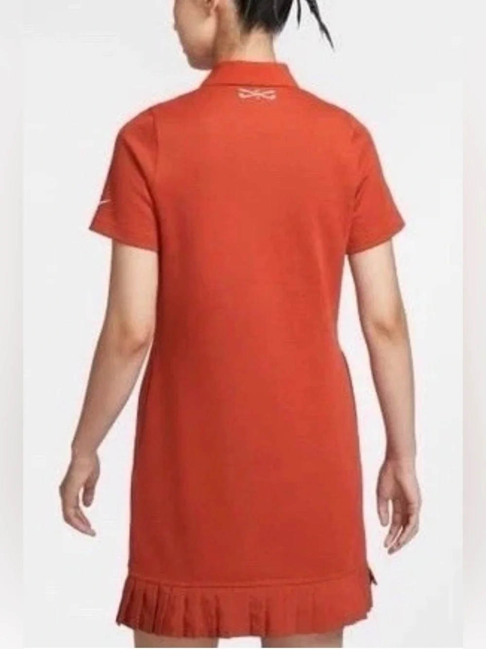 Nike Women's Golf Polo Dress w Pockets Medium Dragon Orange IF8522-626